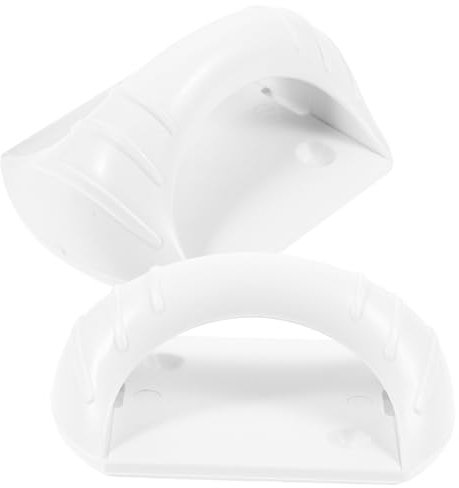 HOMSFOU 2pcs Modern Adhesive Handles for Cabinets Glass Doors Self Stick Pulls for Wardrobes Sliding Doors Easy to Install Scandinavian Design