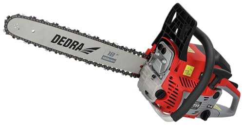 Benzin-Kettensäge 2,4 kW 58 cm³, Führungsschiene 18 45cm, bis 12000 U/Min, Zweitakt-Einzylinder, luftgekühlt, 25 m/s Kettengeschwindigkeit, für hohe Leistung und gleichmäßiges Schneiden