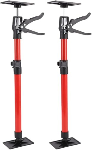 2 Stück Teleskop-Deckenstütze,Montagestütze,Stützen Höhenverstellbar für Sichere Abstützung bei Decken und Dachschrägen,Baustützen mit Tragfähigkeit bis 40 kg (115-290 cm)