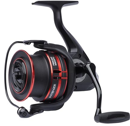 Dam Quick Intenze Feeder-Spinnrolle | Feeder- und Method-Fishing-Rolle für Süßwasser | Graphitgehäuse | CNC-gefräster Aluminiumgriff und Ersatzspule | Mehrere Größen