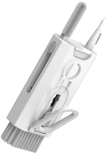 Zerodeko Kit de Nettoyage Électronique Blanc Pinceau Clavier, Brosse Multiusage et Outils pour Écran, Clavier, Écouteurs et Téléphones – Accessoire PC Portable Pratique pour Entretien