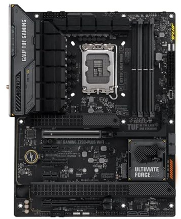SHEENYXH Scheda Madre Fit for ASUS TUF Gaming Z790-PLUS WiFi, LGA 1700 Intel12Th 13Th Gen ATX Scheda Madre Gaming PCIe 5.0 DDR5 4xM.2 Slot 16+1 DrMOS 6