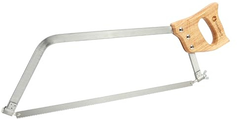 GreatNeck BUS18 Bone Saw 18 Inch, Game and Meat Saw, Solid Steel Frame, High Carbon Blade, Hardwood Handle, Meat Processing Equipment