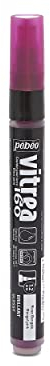 Pebeo Vitrea 160-Glass Paint Glossy Marker, Bengal Pink