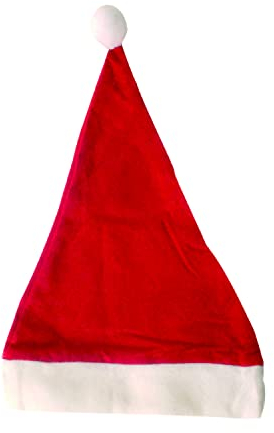 Idena 8580150 - Nikolausmütze, Weihnachtsmann, Santa Claus, für Erwachsene, Rot, Einheitsgröße