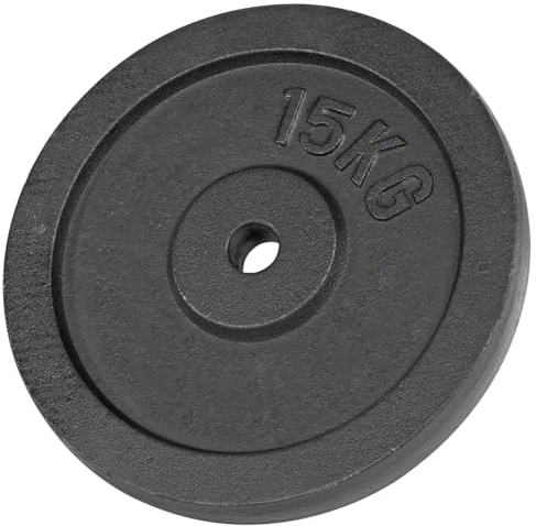 Sport-Tec Hantelscheibe aus Gußeisen 0,5kg bis 20kg, Bohrung Ø 3cm, Stück