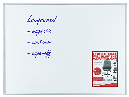 Franken SC2105 Schreibtafel, magnethaftend, Alurahmen mit Ablageleiste, 180 x 120 cm, schutzlackiert