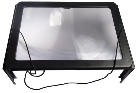 Hestec - HISLOUP02 - Loupe Lumineuse Géante Mains Libres