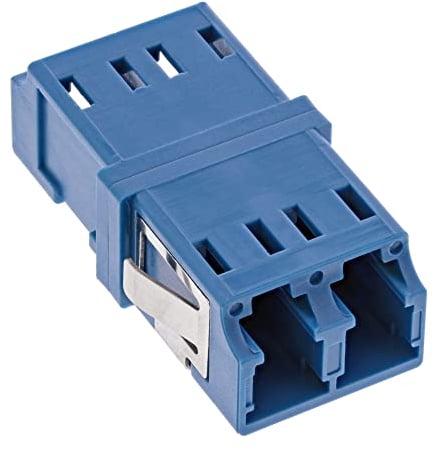 InLine 89989D LWL Kupplung, Duplex LC/LC, singlemode, blau, Keramik-Hülse