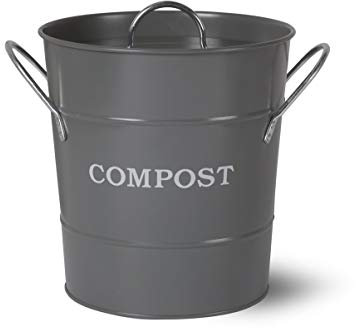 Garden Trading Seau à Compost Gris Anthracite