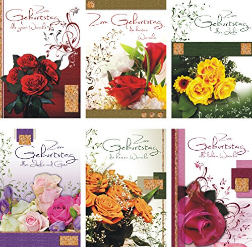 Geburtstagskarten 100 Stück mit tollen Motiven Glückwunschkarten Geburtstag 51-1693
