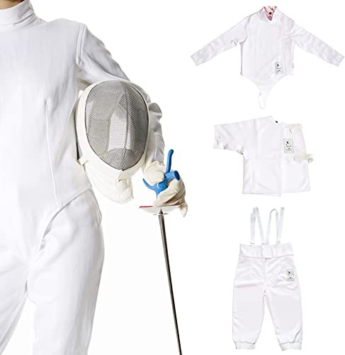 LEONARK 350NW Fechten Uniformanzug - Hosen Jacke Weste Set für Folie Degen Säbel (38)