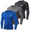 MEETYOO Men’s Compression Shirt, Base Layer Top Long Sleeve T-Shirt Sports Gear Fitness Tights for Running Gym Workout