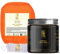 Gant de gommage corps kessa exfoliant + Savon noir à l’huile d'argan - OFFERT- Gant kessa marocain pour hammam sauna, élimine les peaux mortes et purifie la peau