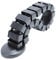 Cable Tidy Sleeves Cable Management Wire Tidy Cable Cover Protector Spine/Snake Type DIY Flexible for Home and Office Cord Organizer (130 * 6.8 * 3.5cm, Square, Black)