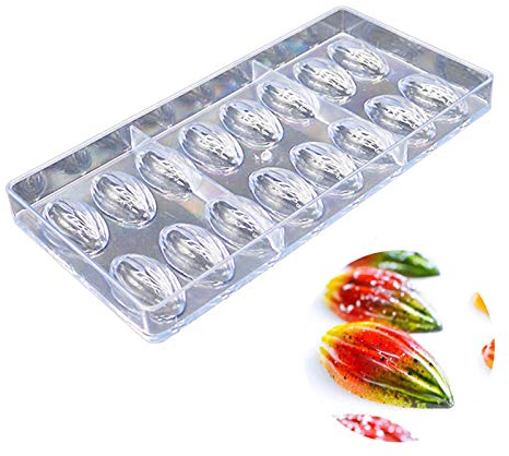 DUBENS 3D Polycarbonate Chocolat Moule 3D Olive Eau Gouttes Créatif Fondant Moules Bonbons Cake Mold Cuisine Cuisson Pâtisserie Outils