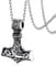 Silvora S925 Plata Martillo Thor Colgante Vikingo Hombre Plata Envejecida Mjolnir Nordico con Cadena Plata 51cm Ajustable