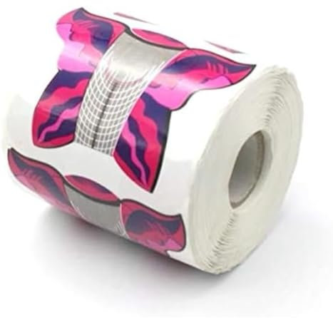 300 Pz cartine per ricostruzione unghie farfalla - Forme autoadesive per gel UV, gel poli