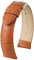 HIRSCH Uhren-Armband Duke L - Uhr-Band aus italienischem Kalbs-Leder mit Alligator-Prägung - Honig - 20 mm