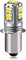 Ruiandsion P13.5S Basis LED Lampe 6-40 Volt Upgrade LED Taschenlampe 4300K Warmweiß 6V 9V 12V 18V 19,2V 24V Ersatz für Taschenlampe Taschenlaterne Arbeitslicht, unpolar