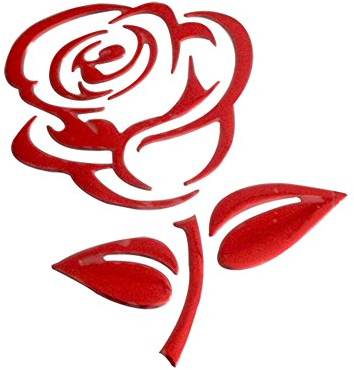 Auleset Autocollant sticker voiture rétroviseur voiture deco rose fleur autocollant voiture voiture voiture voiture voiture deco autocollant réfléchissant autocollant rose rouge