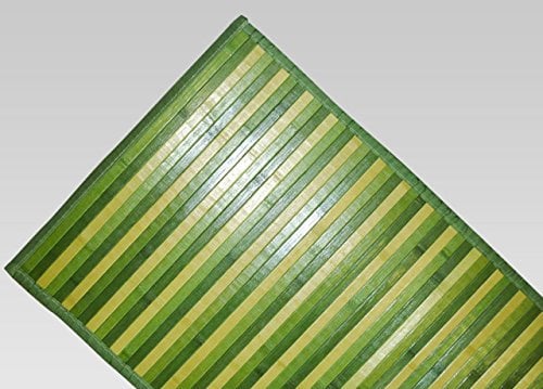 BIANCHERIAWEB Tappeto Bamboo Degradè Passatoia Cucina Antimacchia Bambù Antiscivolo Runner Corsia Resistente
