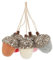 BESTonZON Christbaumschmuck Fühlte Acorn Ornamente Gesetzt von 5 Stück Filz Kugeln Pom Acorn Girlande mit Seil für Weihnachten Baum Kaminsims Wand Baby Nursery Zimmer Party Vintage Decor