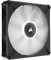 Corsair ML140 LED ELITE, 140mm PWM LED Fan (Corsair AirGuide Technology, Magnetic Levitation Bearing, Up to 1,600 RPM, Eight Vibrant LEDs, Low Noise, High Airflow) Single Pack - White