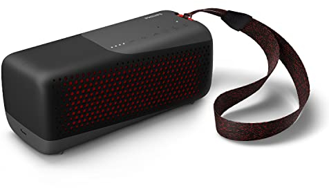 Philips Altoparlante Wireless TAS4807B/00, Cassa Bluetooth Multipoint Portatile Senza Fili, Resistente Ad Acqua e Polvere IPX67, Fino a 12 h di Autonomia, USB, Colore Nero