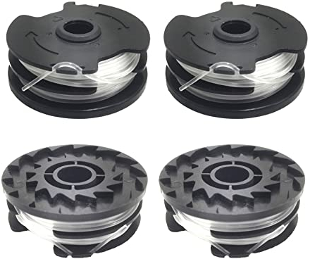 CDIYTOOL 4 Stück Ersatz Fadenspulen für Parkside LIDL PRTA 20-Li C3 A1 B2, PRT 550 A1, PRT 550 A3, PRT 300 A1, 8,3 m 1,65 mm Spulen kompatibel mit Parkside Akku-Rasentrimmer