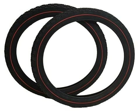 Hard To Find Bike Parts Pair Of 20 x 2.125 (57-406) BMX Raleigh T1246 Chopper Rear Redline MTB Tyres