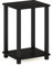 Furinno Simplistic Klein Beistelltisch, 1-Pack, Espresso/Schwarz
