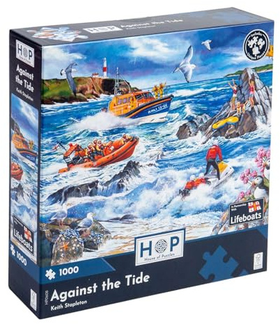 The House of Puzzles 1000 Piece Jigsaw Puzzle – In Support of the RNLI – Against the Tide