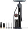 SZSHIMAO Fahrradpumpe, Fahrrad Standpumpe, Ballpumpe, 160PSI Hochdruck Druckmesser Luftpumpe mit Presta und Schrader Ventil für alle Fahrräder und Sportbälle (Black)