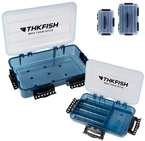 THKFISH Angelbox 3600 Köderbox 3700 Angeln Tackle Box Angelkoffer 2 Stück Wasserdicht sich hin- und Herbewegende Angeln Angelköder Box