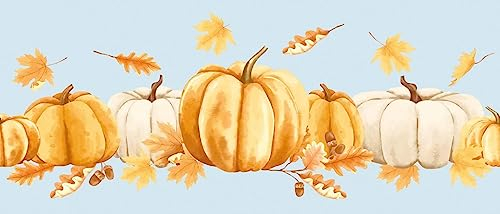 d-c-fix Fensterfolie Static window border Pumpkins UV Sichtschutz statisch selbsthaftend Folie für Bad-Fenster, Küche, Glastür Milchglasfolie Sichtschutzfolie Glasfolie 20 cm x 1,5 m