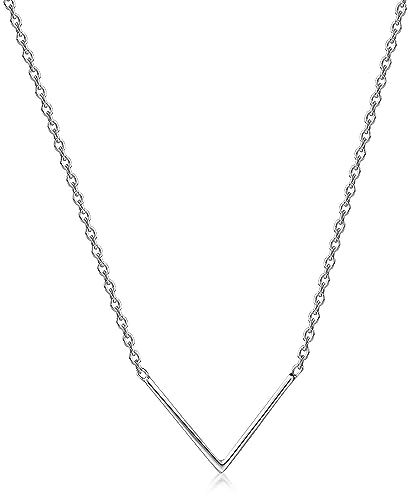 MATERIA by Matthias Wagner Damen Collier Silber 925 Chevron Anhänger CO-14