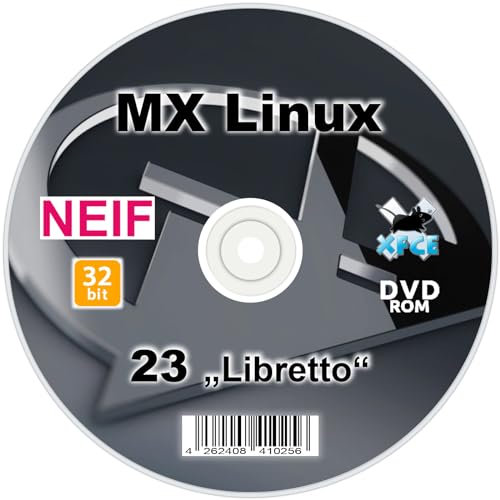 MX Linux 23 Libretto 32 bit auf DVD