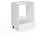 Vicco Herdumbauschrank R-Line, Weiß Hochglanz/Weiß, 60 cm, AP Anthrazit