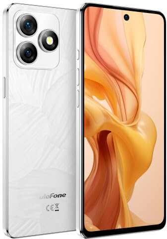 Ulefone 5G Smartphone Note 18 Ultra, Caméra 50MP+50MP+32MP, Dimensity 720 12Go RAM+256Go ROM, Téléphone Portable Déverrouillé Android 13 Double SIM, 6,78'' FHD+, Emetteur Infrarouge, GPS NFC Blanc