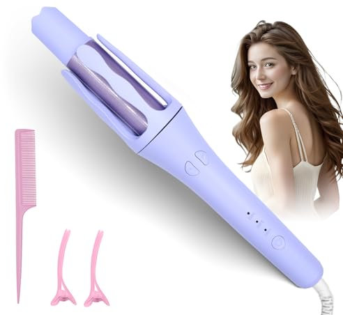 Großcat Rizador de pelo automático 32mm, rizos grandes, Plancha Rizadora de Pelo con 3 Ajustes de Temperatura, Calenta Rápido, giratorio 360 ° Cabello Medio y Largo