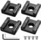 SMALLRIG Adaptateur anti-torsion pour montage sur chaussure froide (4pcs) avec vis 1/4-20,pour flash,lumière LED,moniteur, microphone,avec goupilles anti-torsion,compatible avec la cage SmallRig-5033