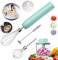 Sbattitore Elettrico e Montalatte Elettrico Set, Frusta Elettrica e Frullino Montalatte, Tritatutto da Cucina Elettrico Senza Fili, Minipimer per Tritare, Tagliare e Fare Purea, 4 Velocità, 300ML