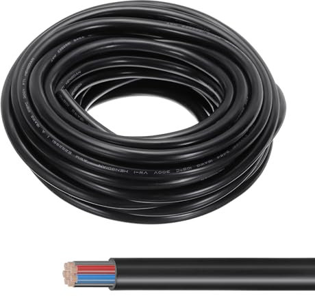 QUARKZMAN 33FT 18AWG 8 Conductor Cable Eléctrico, 18/8 Cobre Estañado Altamente Flexible Calibre 18 Cable Eléctrico Para Cableado Barcos Cableado Casa Sistemas Alarma Luces Portátiles