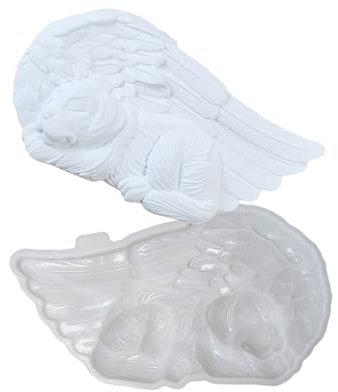 Niedliche Mehrzweck-Hunde-Engelsfigur für Gartendekoration und Haustiergestecke, modische Dekoration