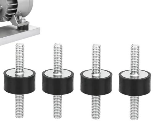 Ouitble Gummidämpfer M6*18 4 Stück VV20 × 10/15/20 Gummi Stoßdämpfer Anti-Vibration Silentblock für Auto Boot Spulen Wasserpumpen (VV20*10 M6*18)