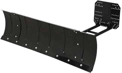 Hommdiy Schneeschild für ATV 150x38 cm Schwarz Räumschild Schubrahmen
