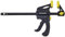 kwb Einhand-Zwinge mit Schnellentriegelung, Spann- und Spreizzwinge, Spannweite 100 mm, Spanntiefe 85 mm, zum Halten, Klemmen und verleimen