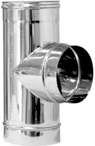 Tee in acciaio a 90° per canne fumarie 120mm