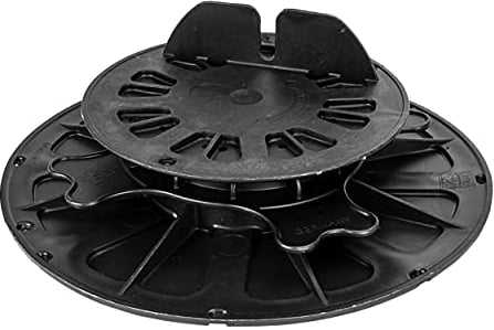 Gartenwelt Riegelsberger Justierbarer Premium Balkenlager Terrassenlager Stelzlager für Holz WPC Aluminium BPC Hartholz Unterkonstruktion höhenverstellbar 40-69 mm